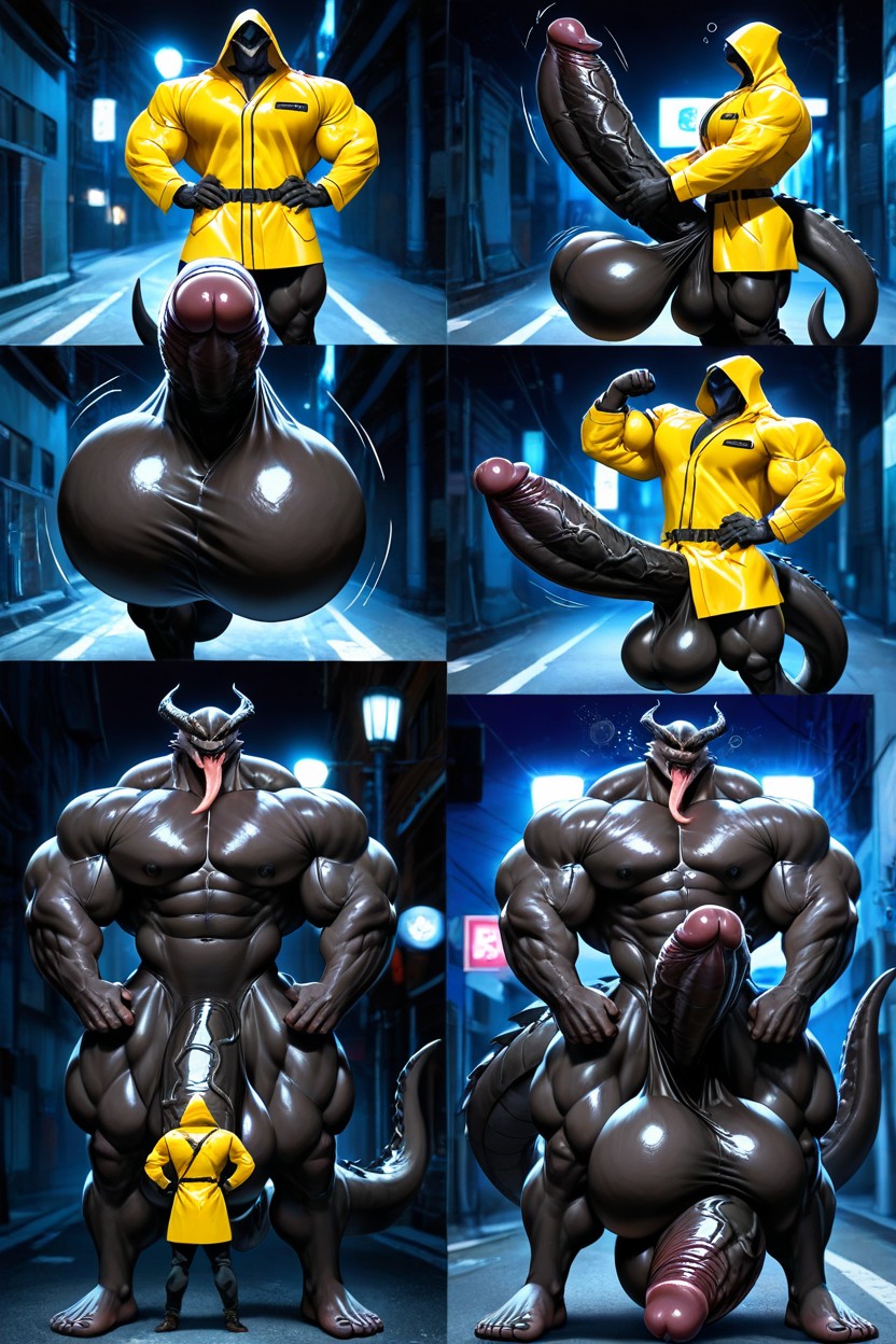 Moaning, Hyper Balls, Hyper Penis AI Gay Porn