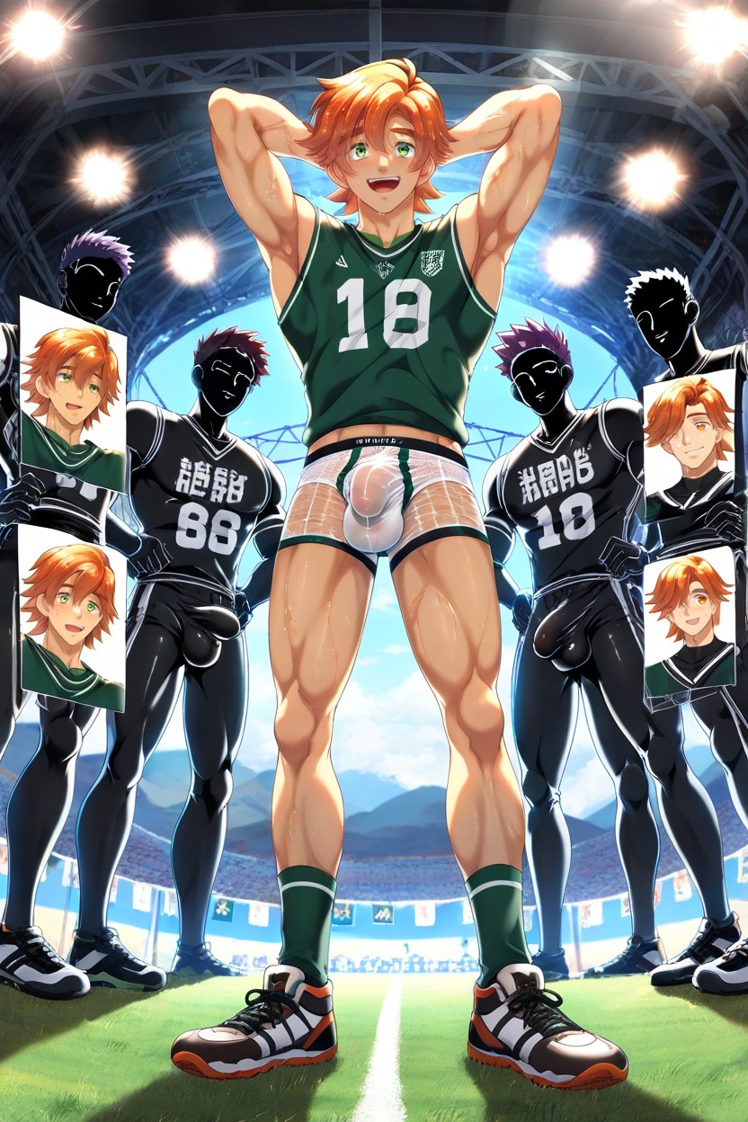 Throng Underwear, Derek Red Hair, Gigantic AI Gay Porn