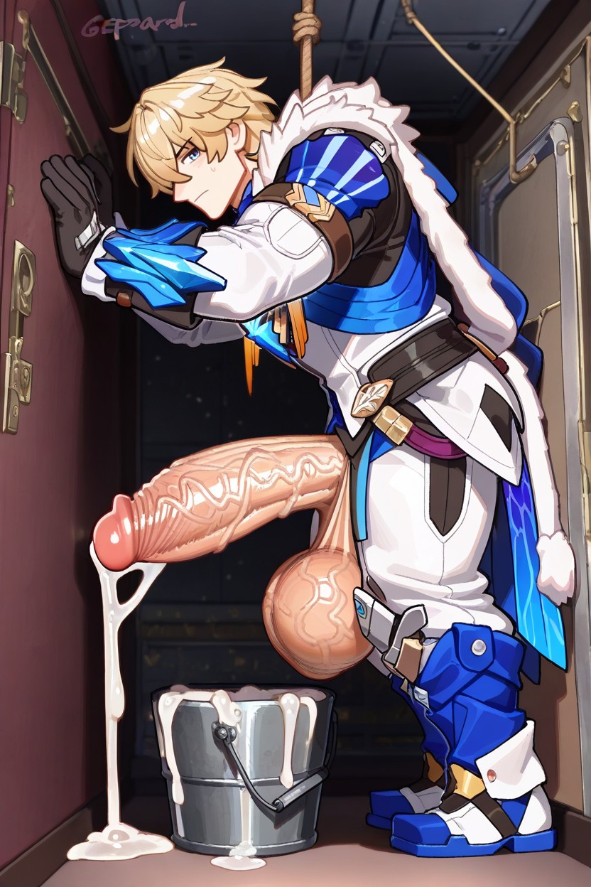 Uncontrollable Growth, Side View, In Closet AI Gay Porn