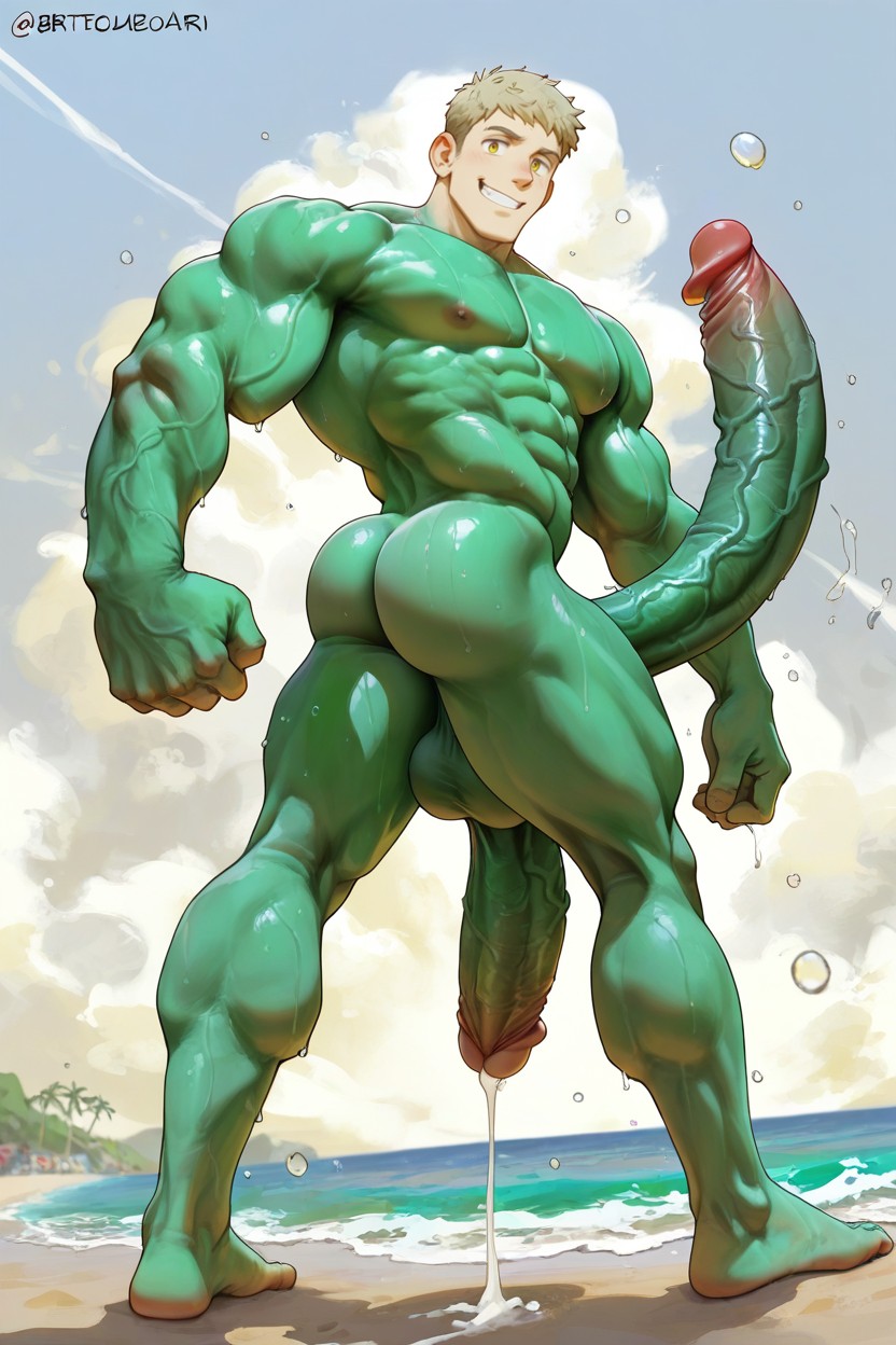 Low Angle, Standing, 25+ AI Gay Porn