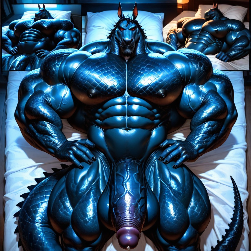 Oversized Penis, Waist, Multiple Views AI Gay Porn