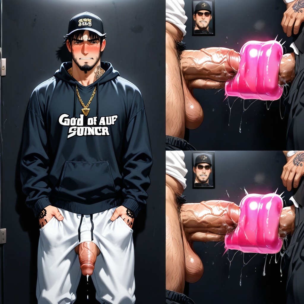 Penetrating Pussy, Full Beard, Pulling Down Sweatpants AI Gay Porn