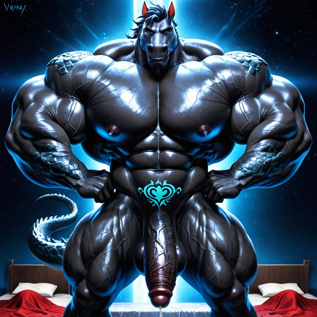 Colossal Pecs, Gigantic Pecs, Waist AI Gay Porn