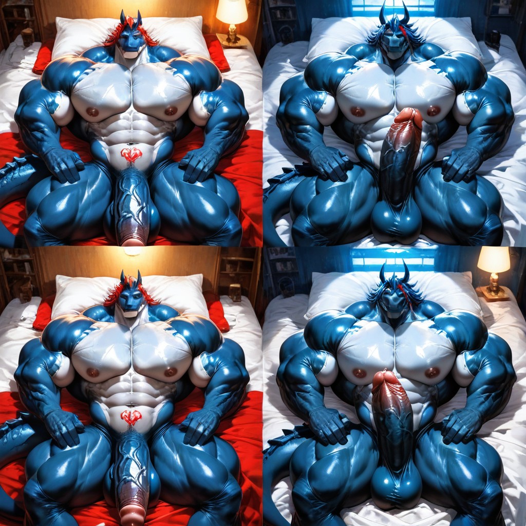 Detailed, Hyper Muscle, Musclular AI Gay Porn