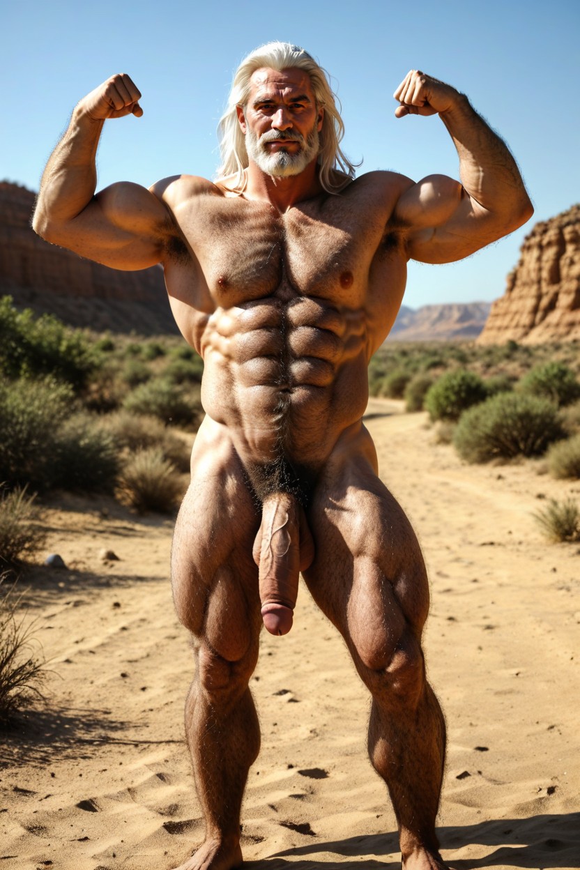 Extreme Hairy Arms, Rim Lighting, Defined Physique AI Gay Porn