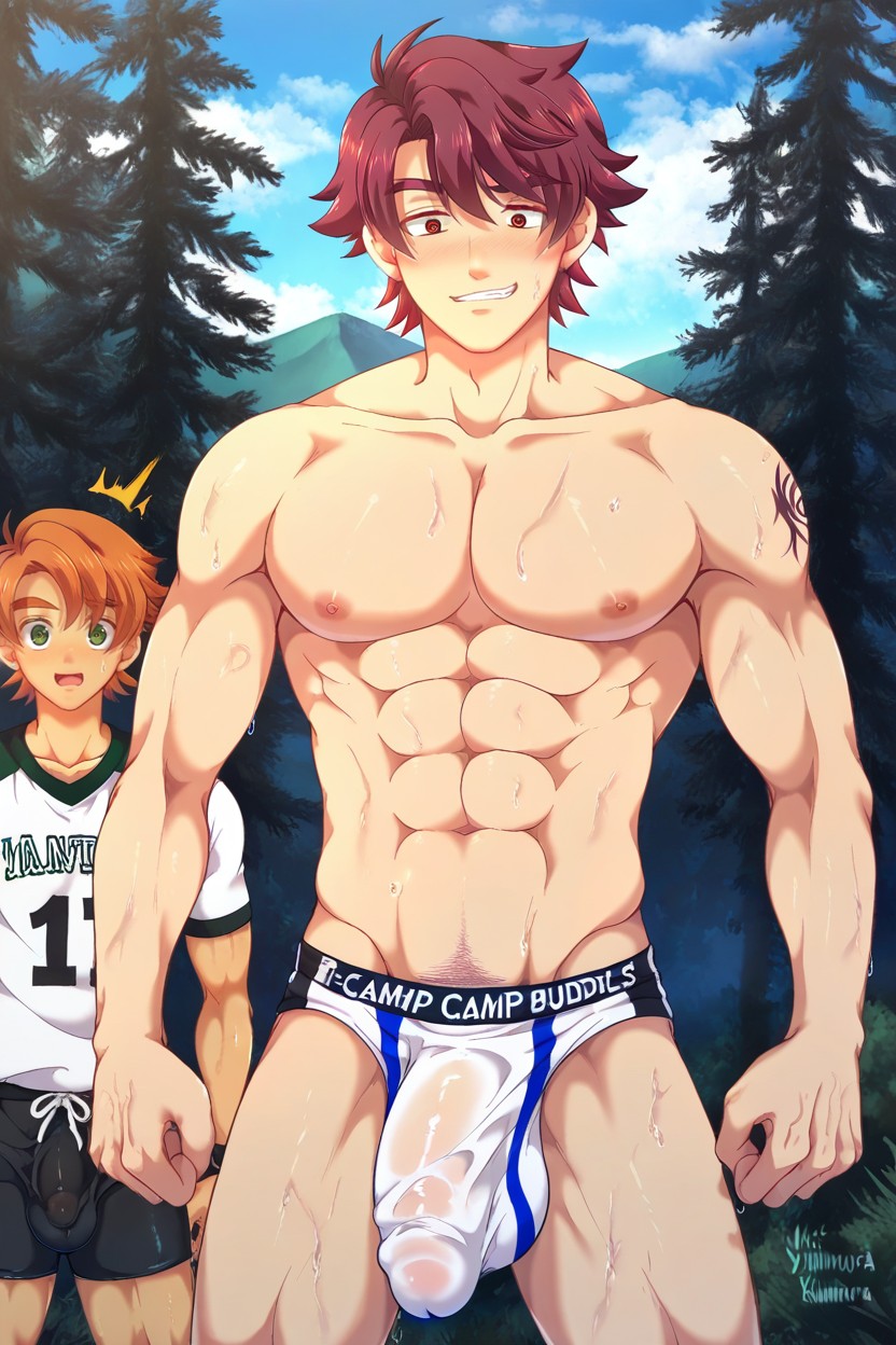 Thick Thighs, Derek Red Hair, Massive Bulge AI Gay Porn