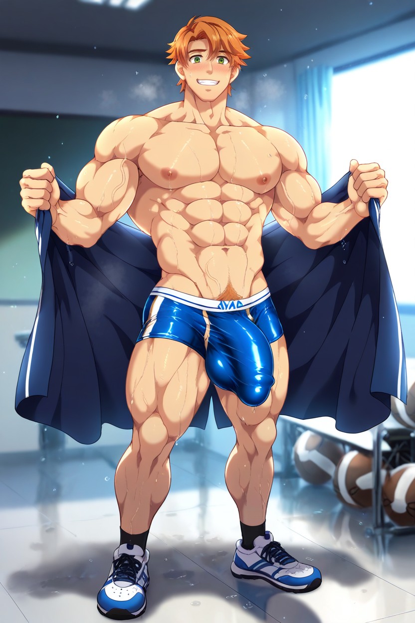 Gargantuan Anatomical Bulge, Gigantic, Mikkoukun Art Style AI Gay Porn