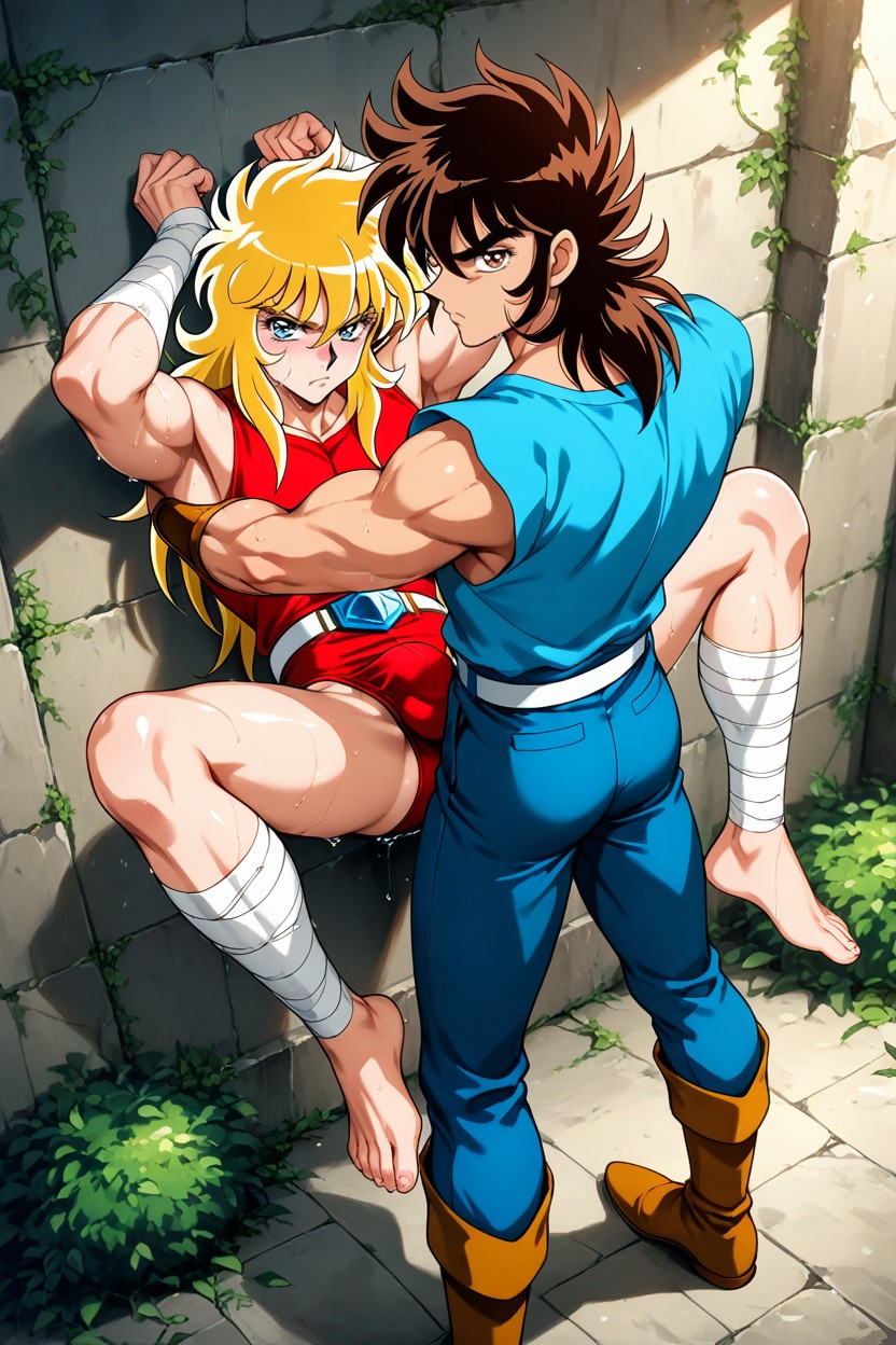 Pegasus Seiya, Top Down, Pubic Hair AI Gay Porn