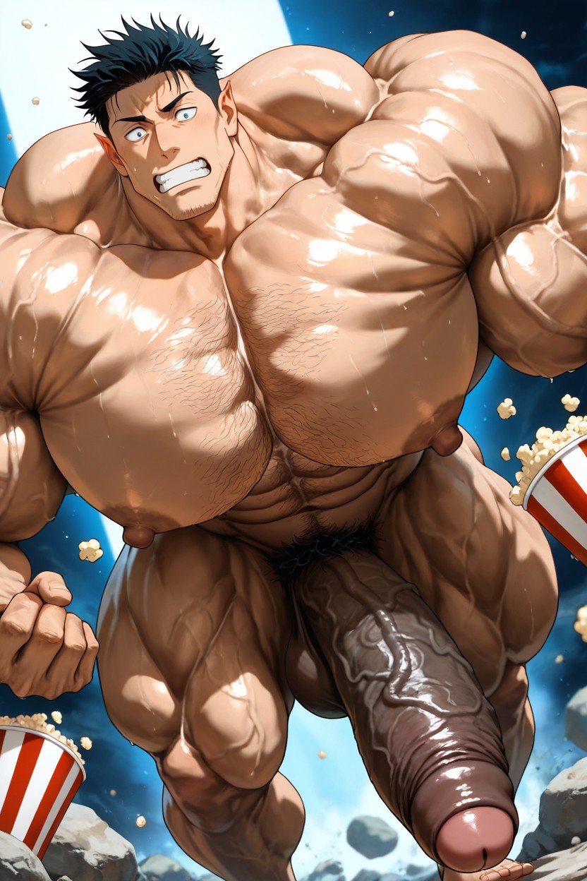 Colossal Muscularity, Masculine, Sexy AI Gay Porn