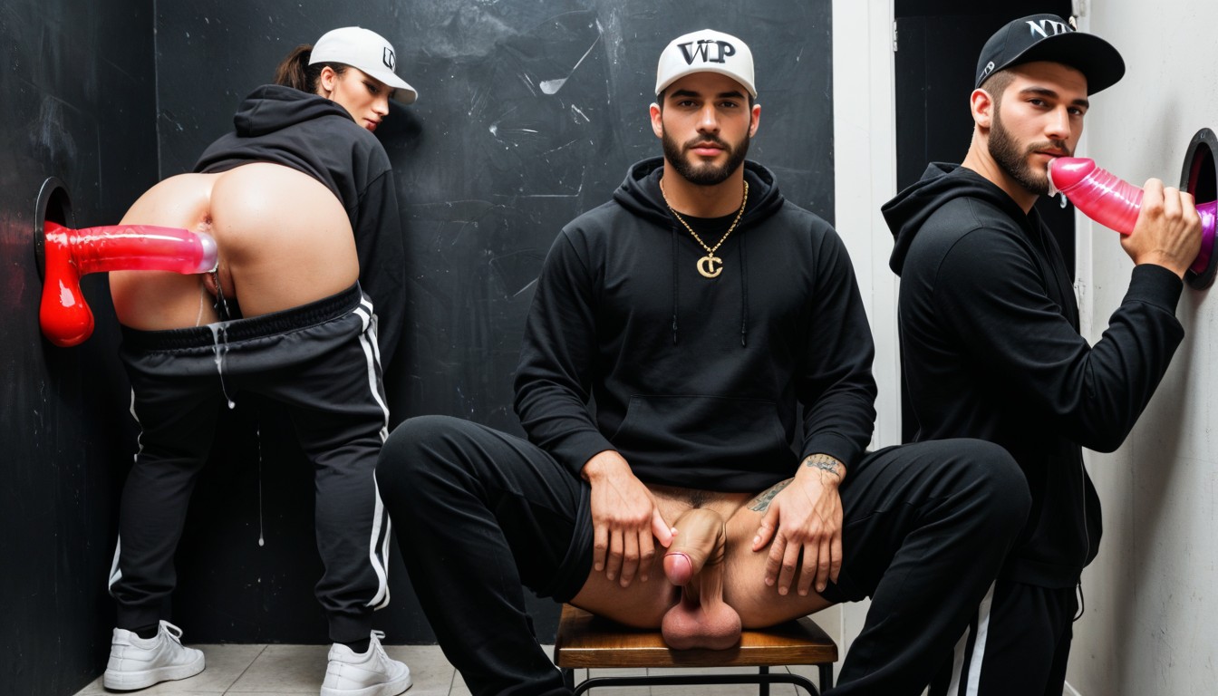 Domination, Precum Drips, Sweatpants AI Gay Porn