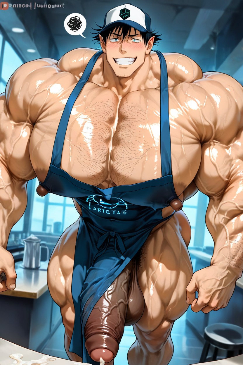 Black Penis, No Tits, Gigantic Long Penis AI Gay Porn
