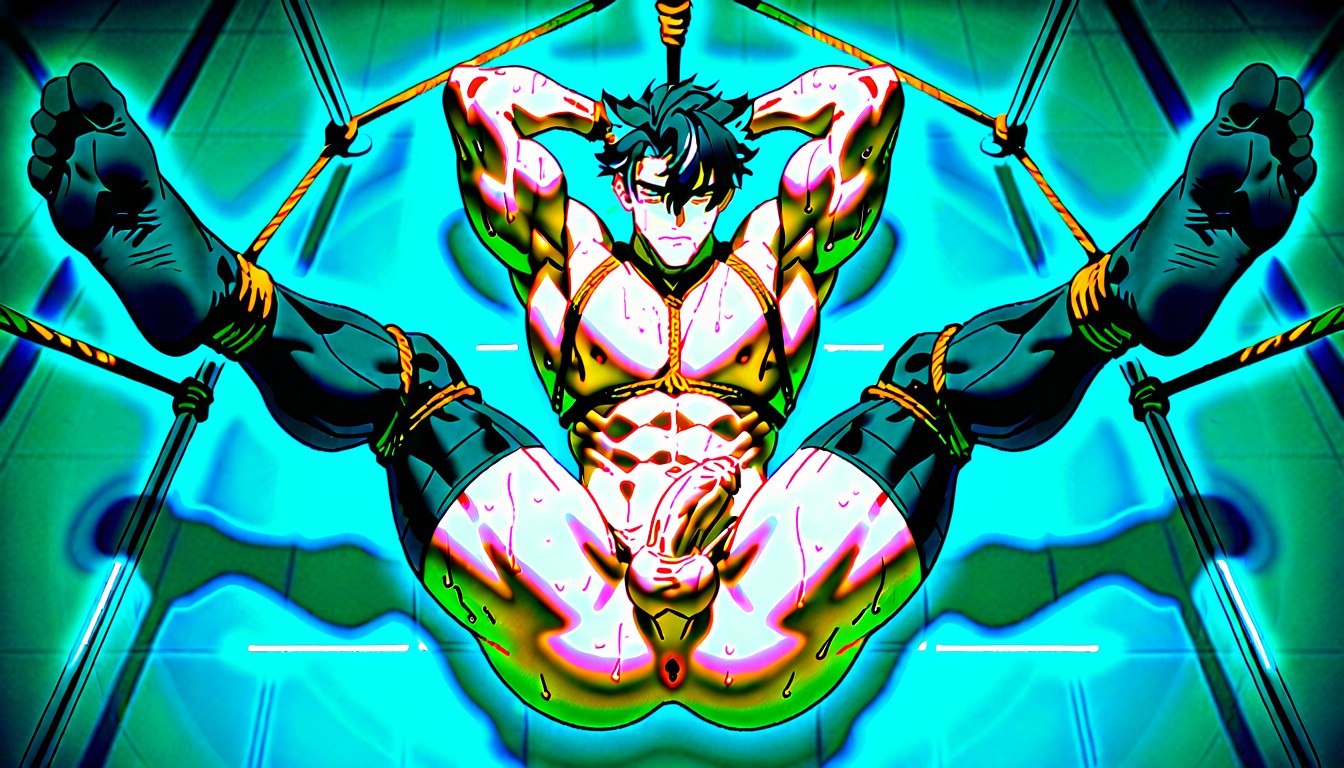 Expression, Huge Muscular Thighs And Legs, Full Body AI Gay Porn