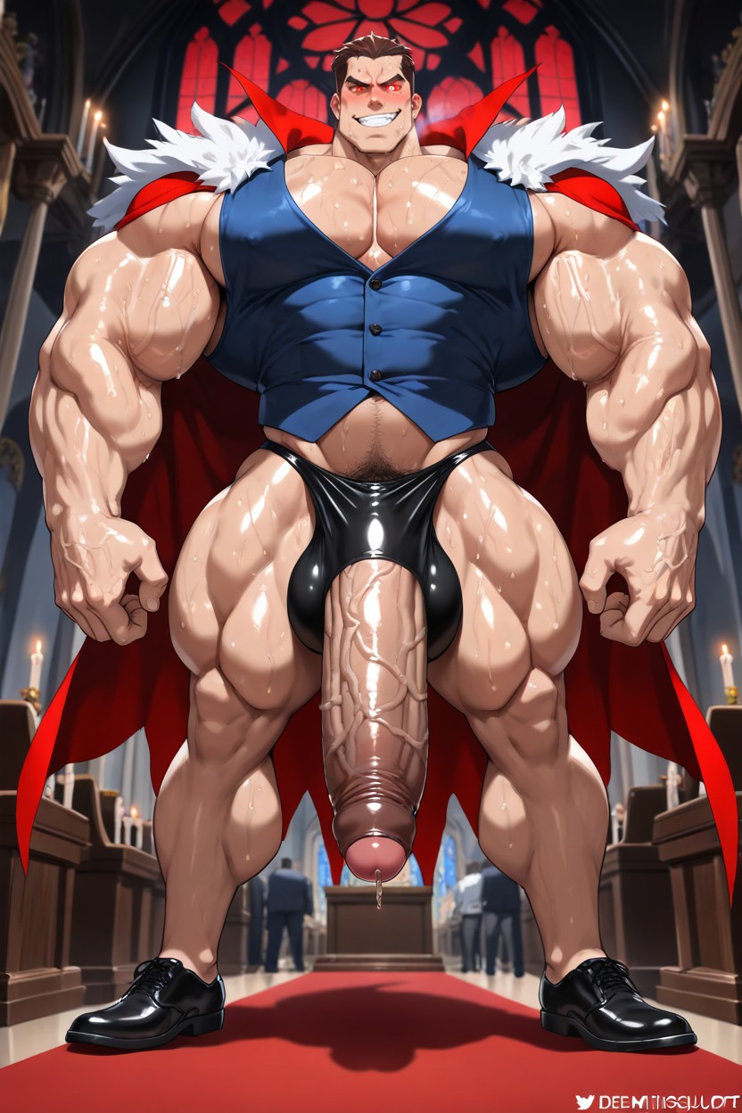Floating In Air Above Altar, Smug Face, Tilted Angle Porno gay IA