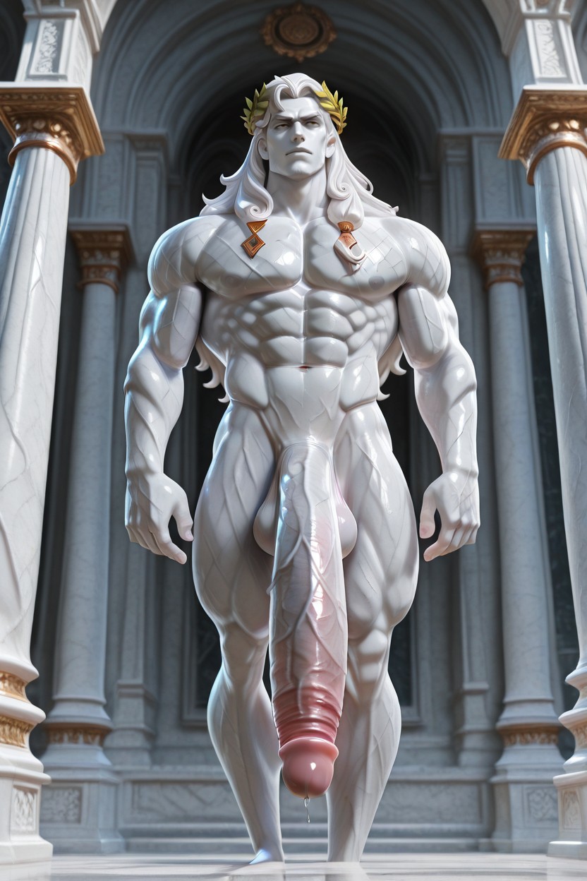 Naked, Bara, Laurel Wreath AI Gay Porn