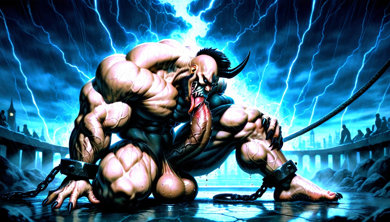 Hyper Calves, High Definition, Detailed Muscles AI Gay Porn