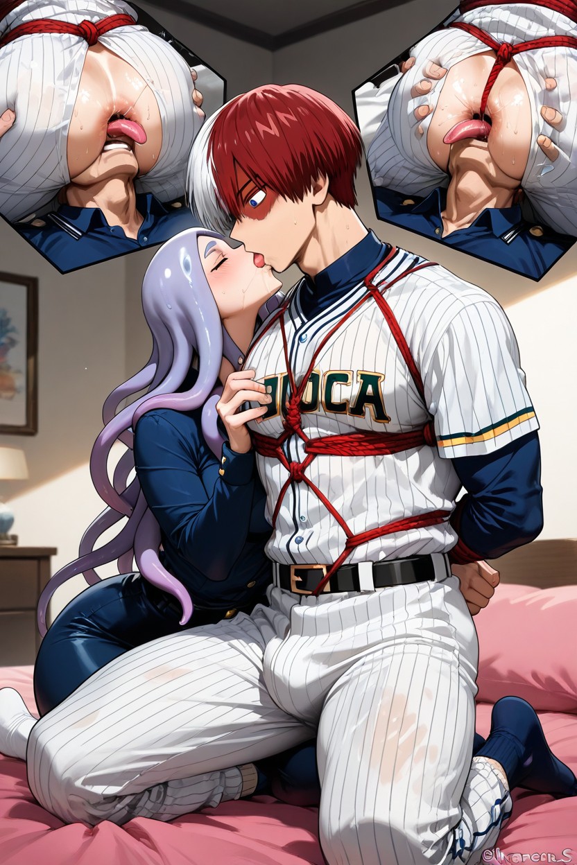 Baseball Uniform, Nipple Sucking, Krakens Tongue In Ass Through His Clothes AI Gay Porn