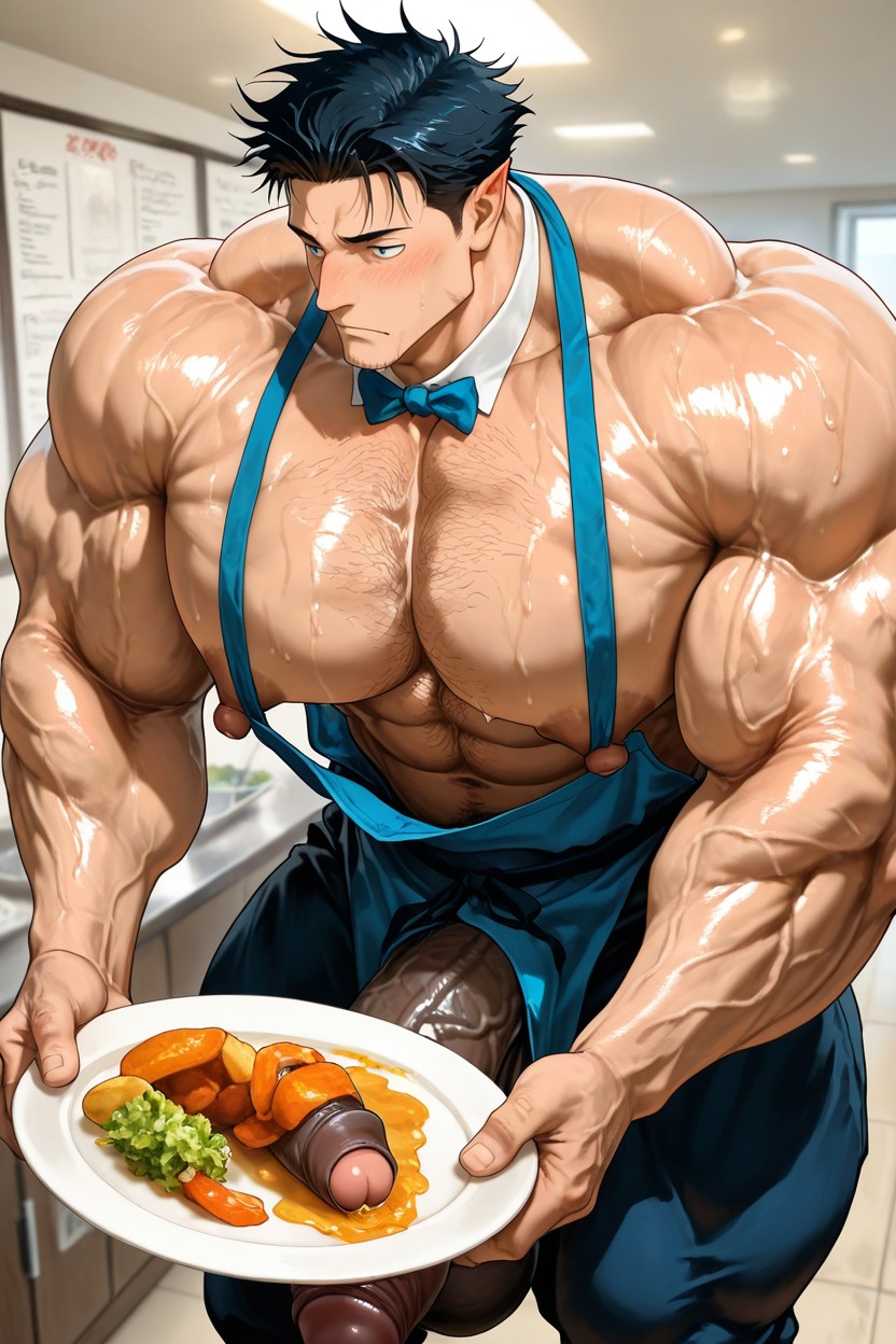 Profile, Bodybuilders, Hairy Crotch AI Gay Porn