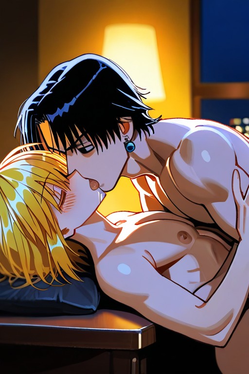 Erotic, Chrollo Has Black Hair, Ultra Detailed And Resolution AI Gay Porn