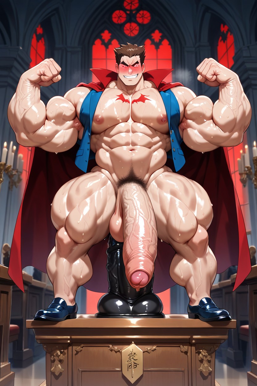 Chiseled Abs, Showing Biceps, Showing Armpits AI Gay Porn