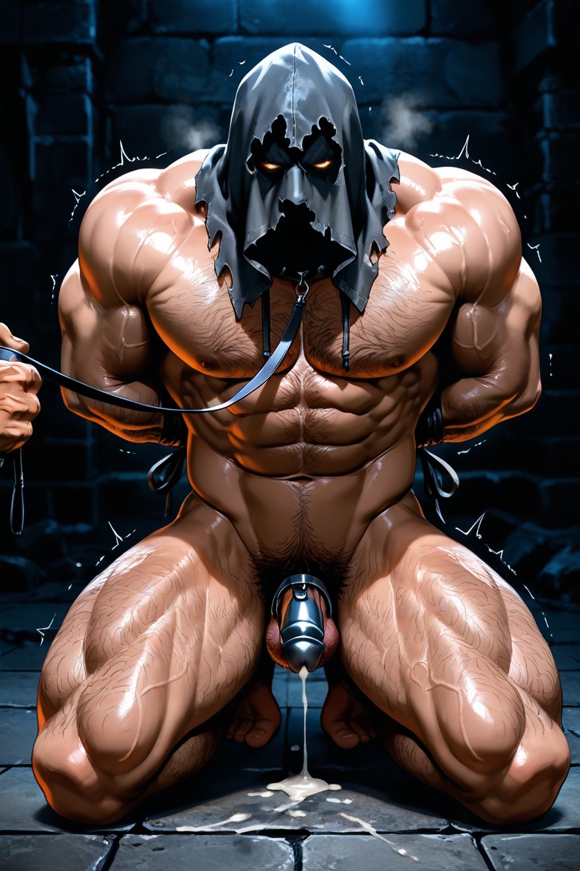 Body Hair, Dramatic Contrast, Body Of A Veteran Warrior AI Gay Porn