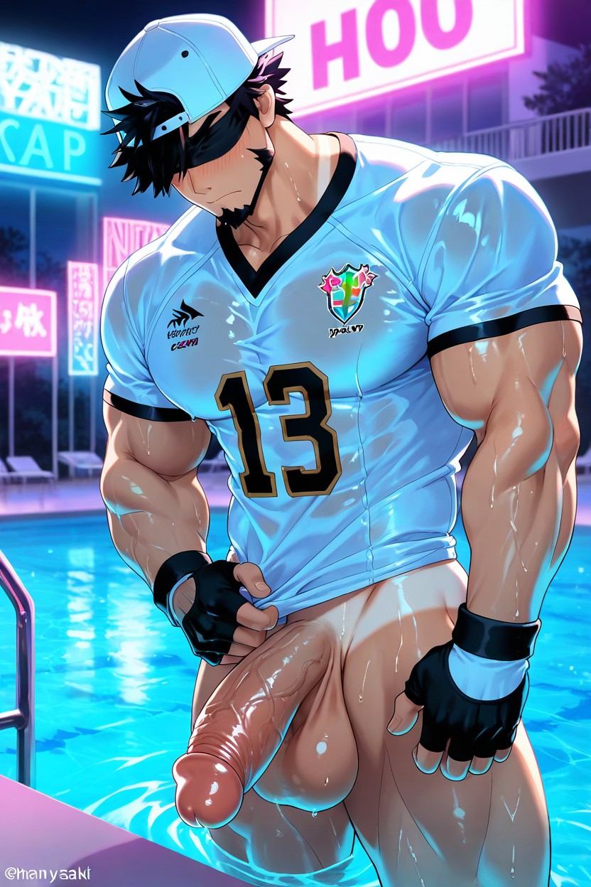 Mouth Is Closed, Bust Shot, Hair Over Left Eye AI Gay Porn