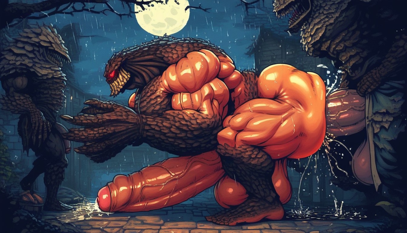 18+, Spitroast Fuck, Scary AI Gay Porn