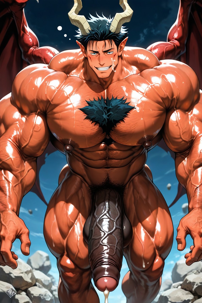 Blushing, Walking, Stubble AI Gay Porn