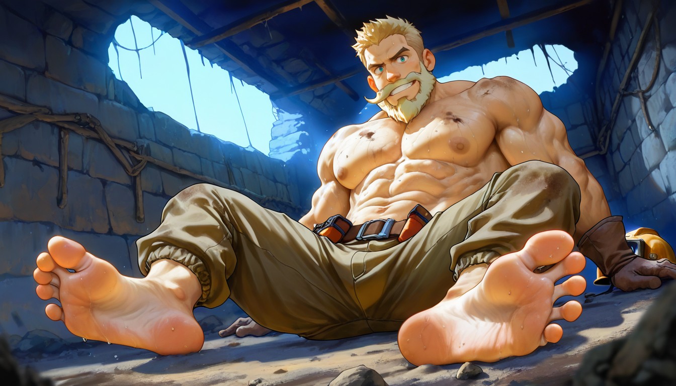 Tan Skin, Bartolomeobari, Side View AI Gay Porn