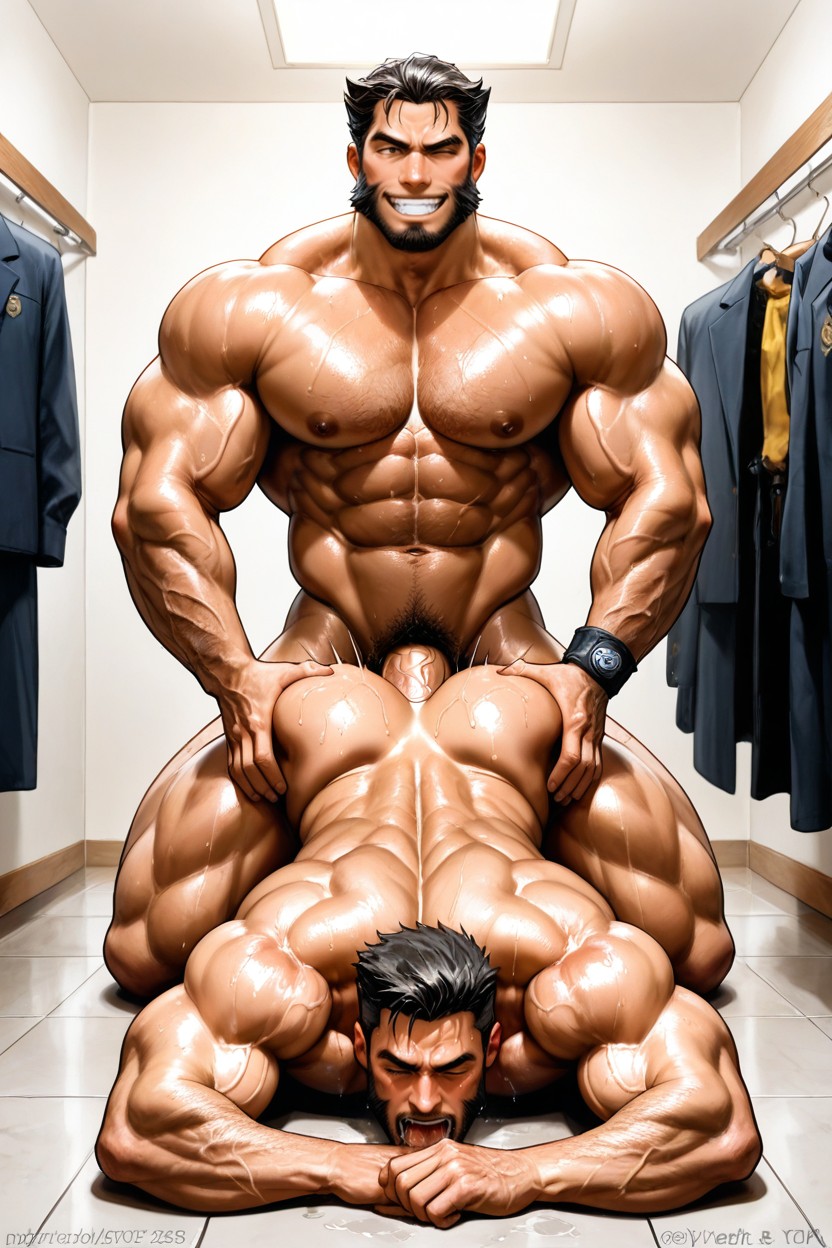 Abs, Sexy Crotch, Only Men AI Gay Porn