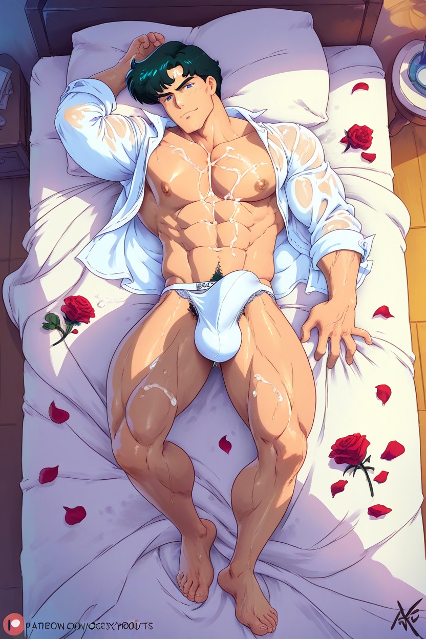 Open Eyes, Blue Eyes, No Beard AI Gay Porn