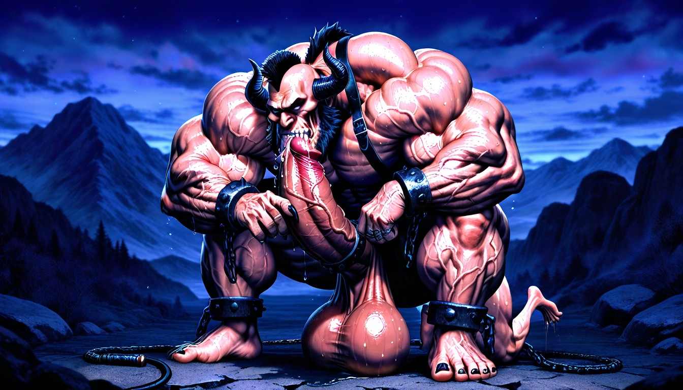 Side View, Showing Back, Exposed Muscle Thighs AI Gay Porn