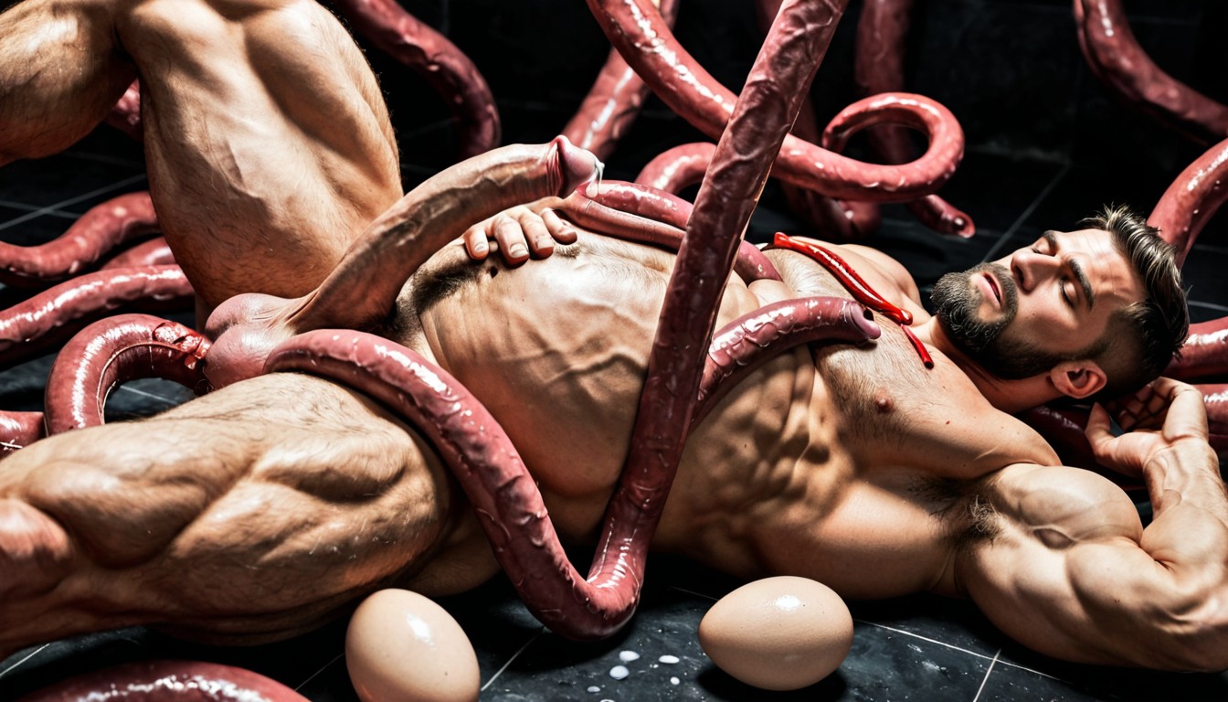 Solo Male With Thick Tentacles, Dry Orgasm, Mpreg Big Belly AI Gay Porn