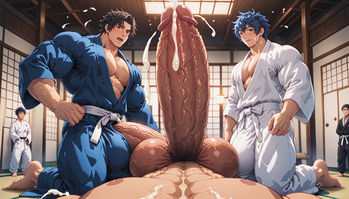 Gay, Gigantic Balls, Open Clothes AI Gay Porn