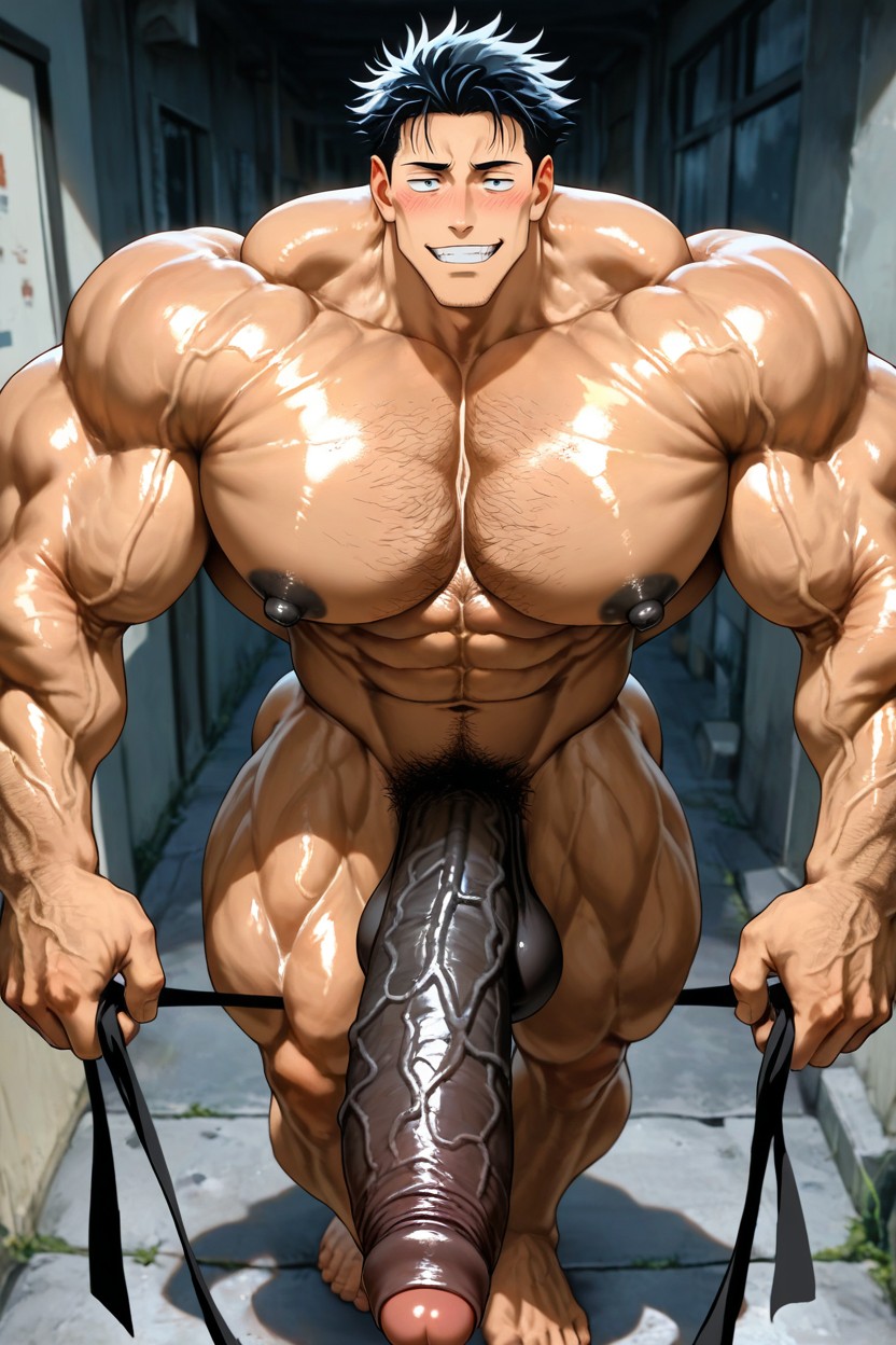 Gigantic Muscles, Beitemian Art Style, Oversize Muscle AI Gay Porn