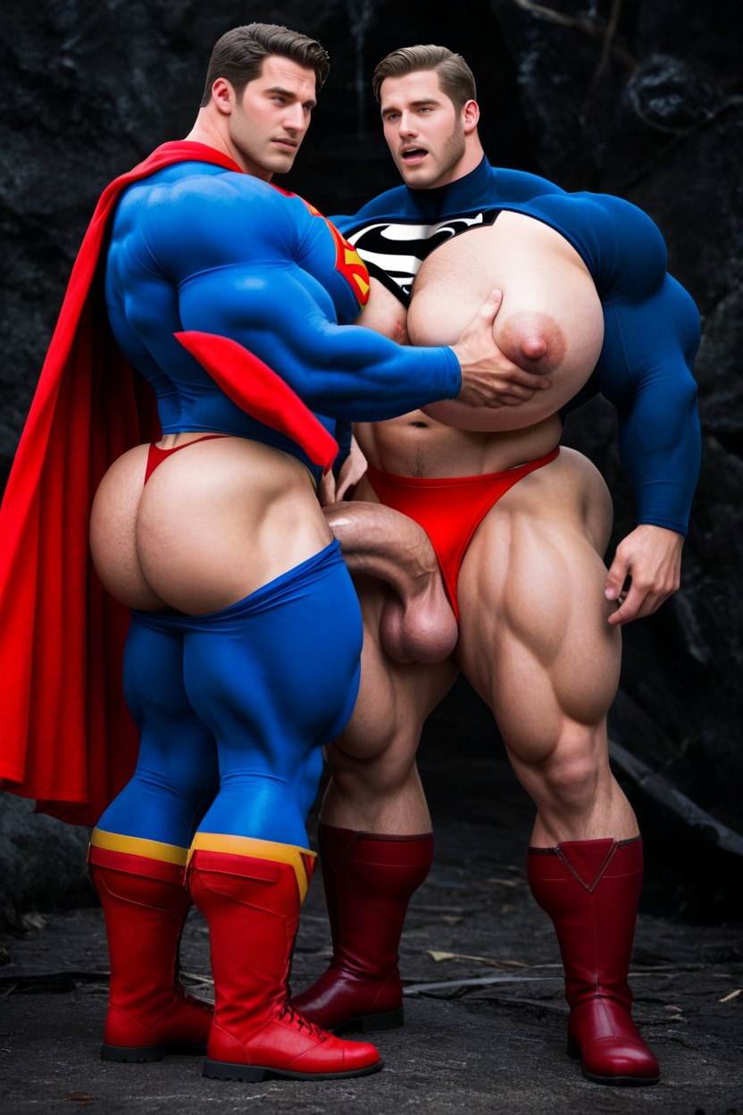 Red Cape, Micropenis, Superman AI Gay Porn