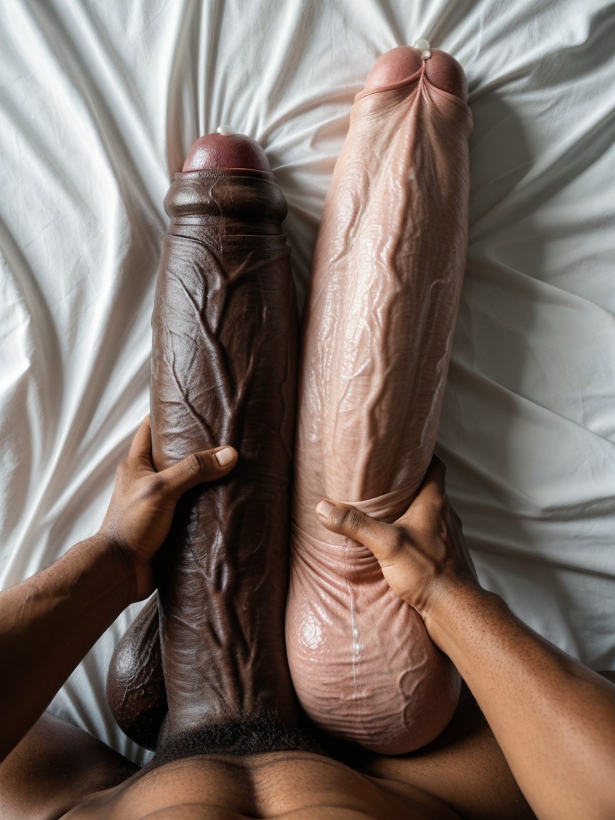 Precum Runs All Down Shaft, Dick Longer And Thicker Than Leg, Full Body Bukkake AI Gay Porn