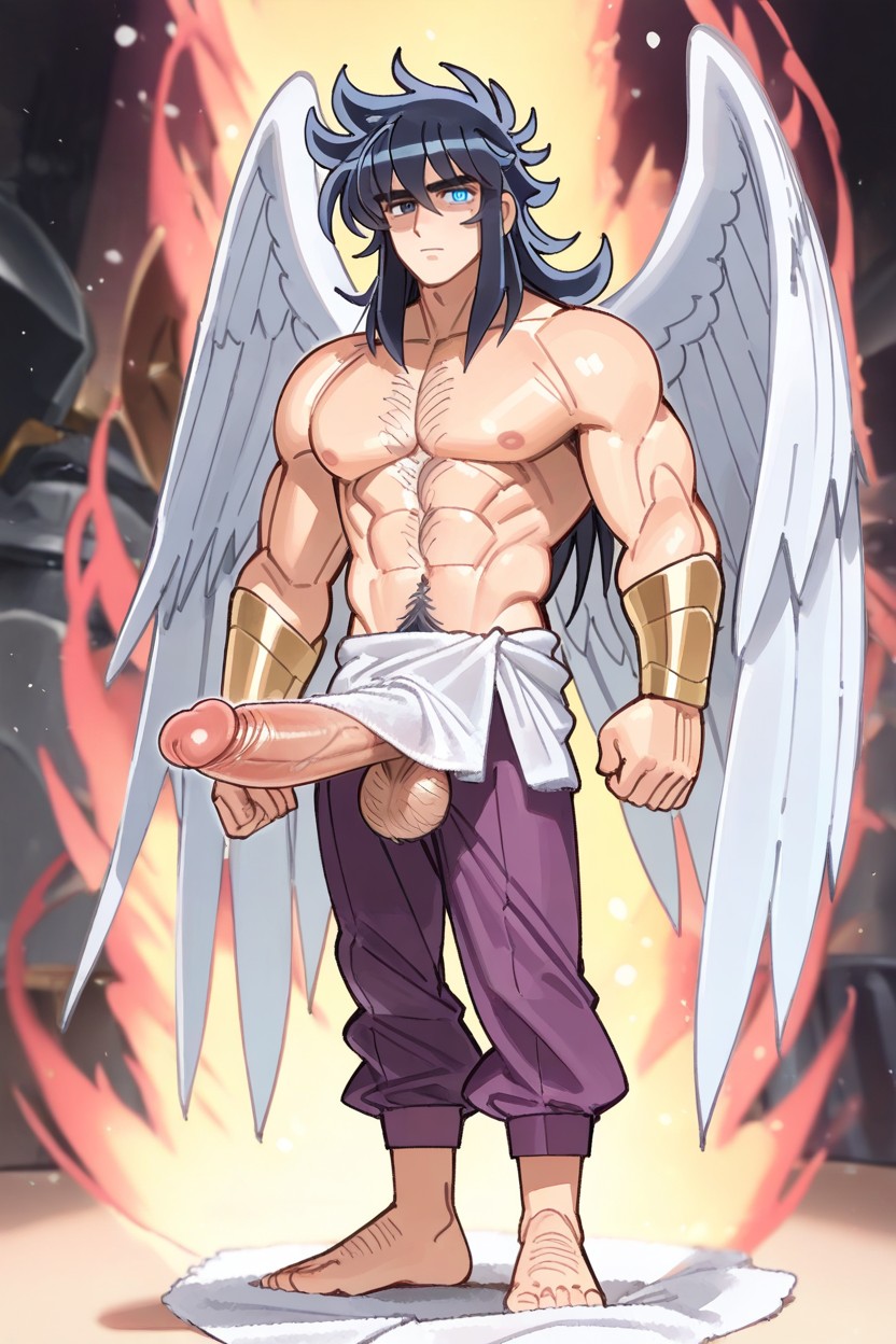 Wide Shot, Heterochromia Eyes, Saint Seiya AI Gay Porn