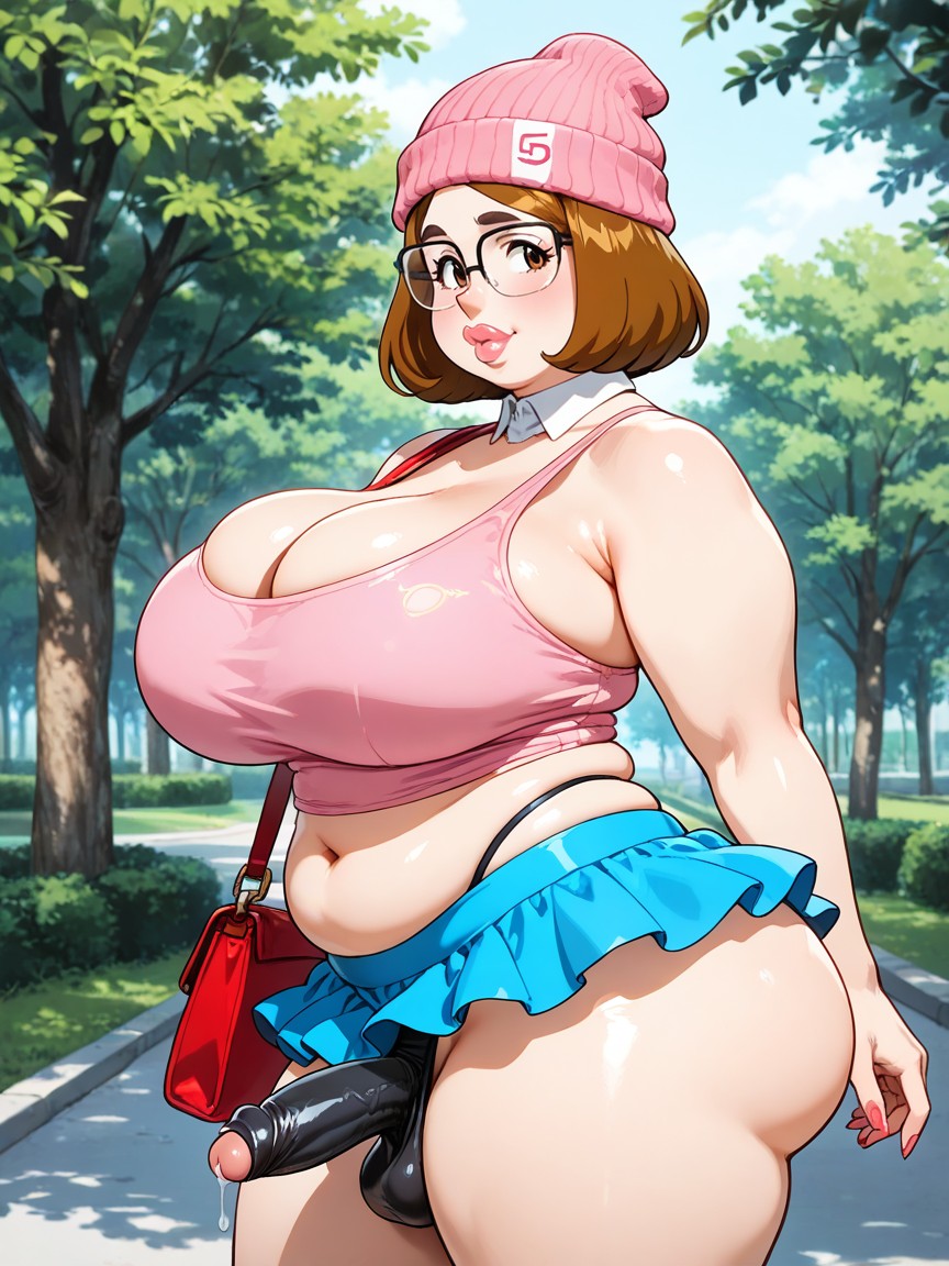 Pequeño, Blue Tutu Miniskirt, She Has A Rounded Porno gay IA