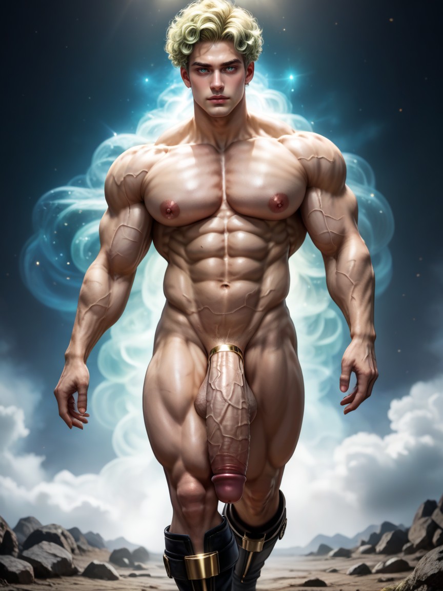 Shaved Head, Hyper Detailed, High Contrast Shading AI Gay Porn