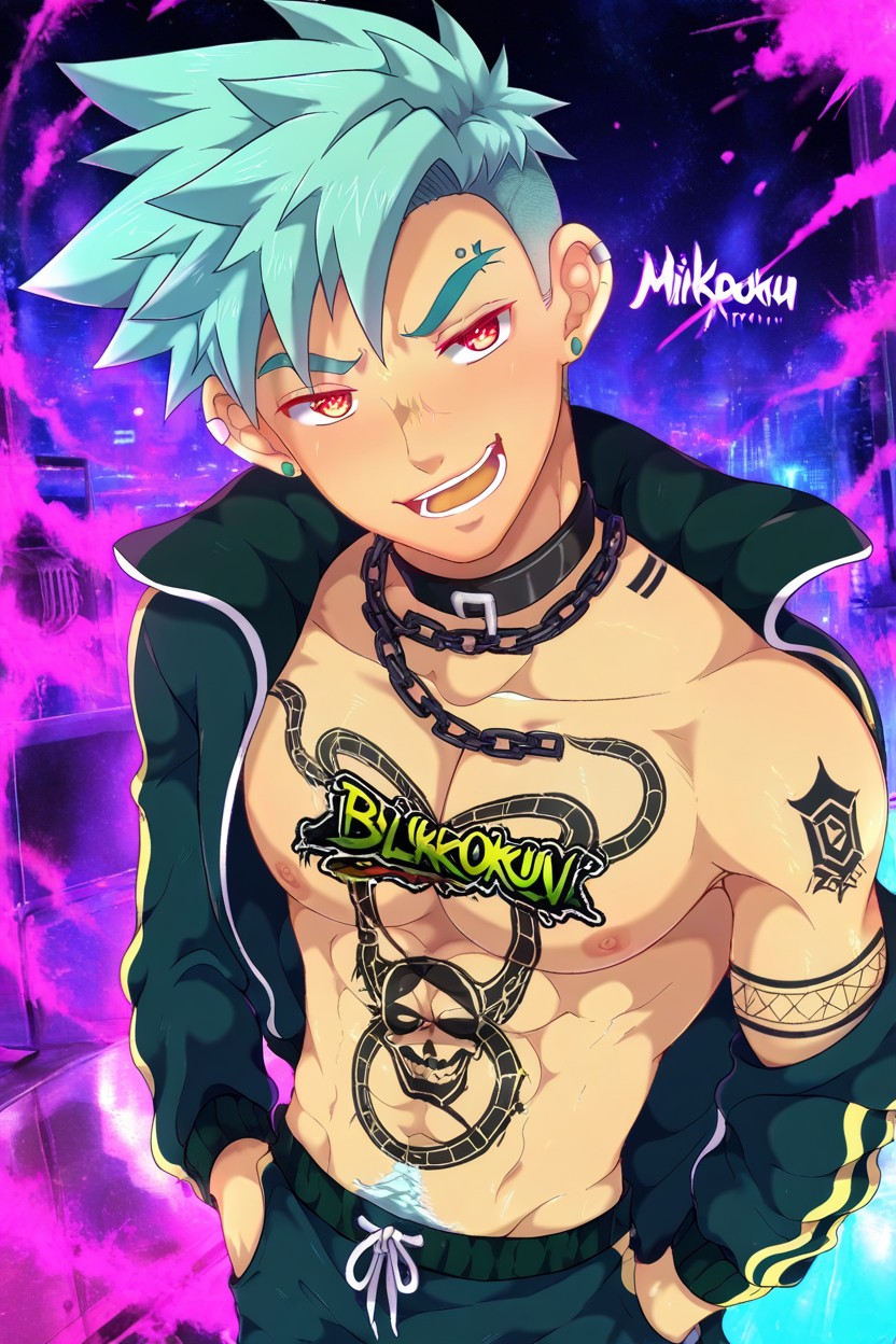 Angry, Scally Chav, Evil Scum AI Gay Porn