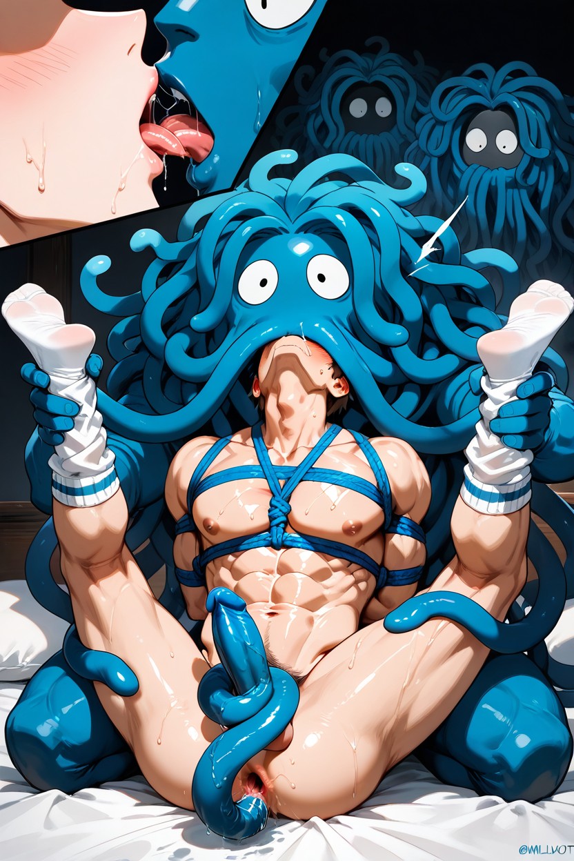 Tangrowth Holding Florian Up In The Air, Wet, Rim Job AI Gay Porn