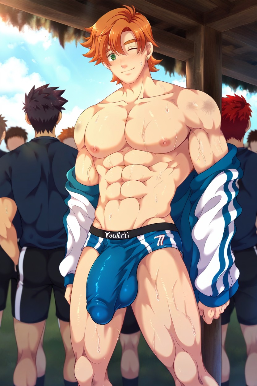 Football Sportswear, Massive Bulge, Penis Bulge Porno IA Gay