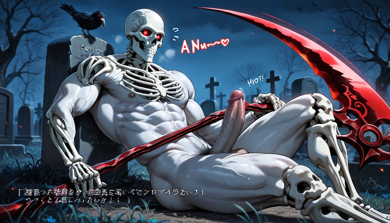 Crows Flying Away In The Background, Precum, 18+ Porno IA Gay