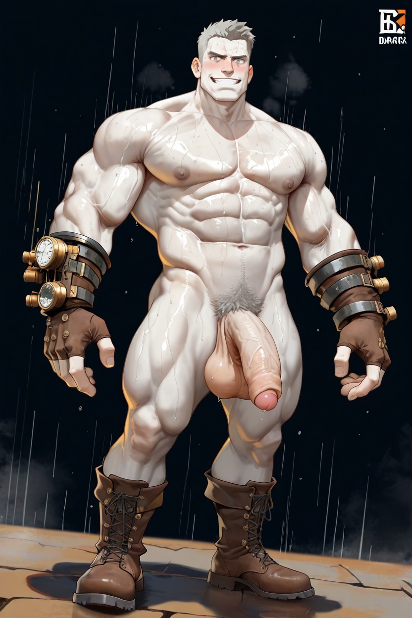 Sweating, Smile, Mr Loyal Cosplay AI Gay Porn