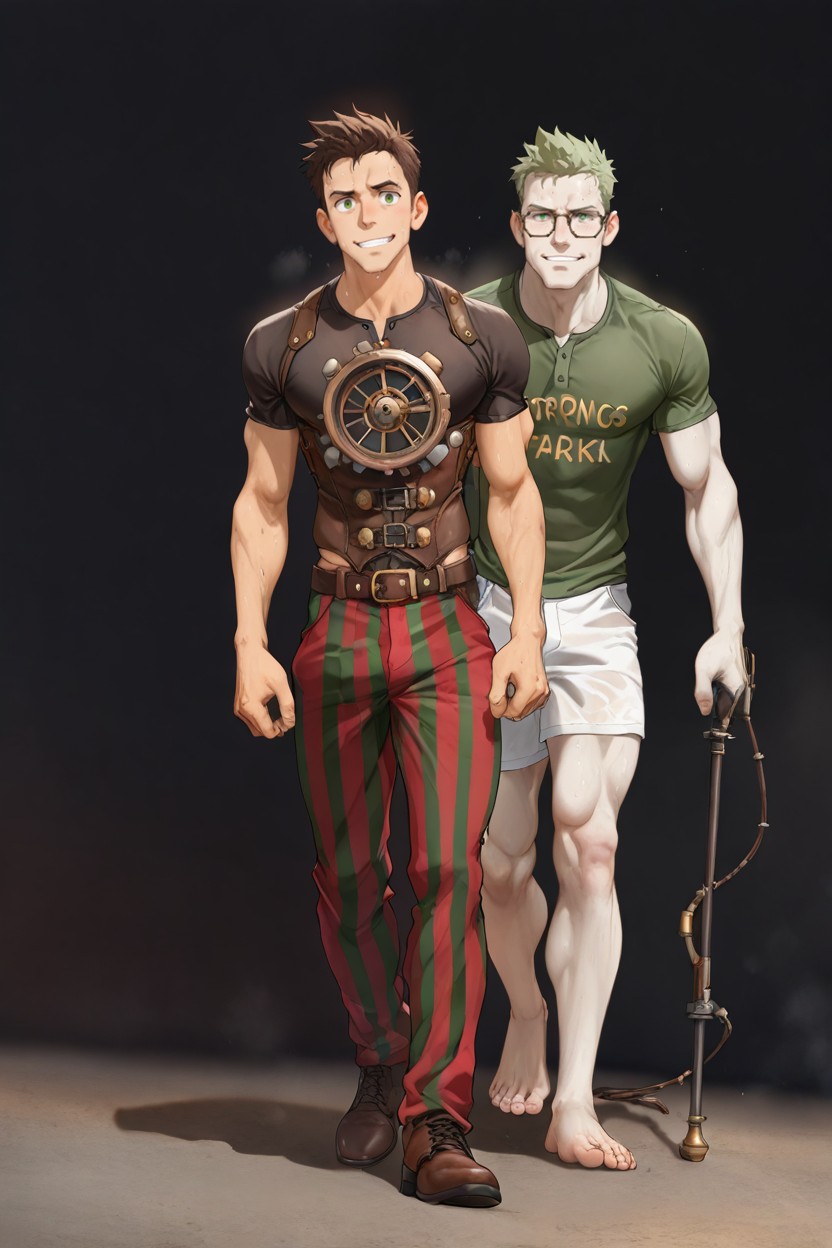 Darck Steampunk, Hips Size, Scary Porno IA Gay