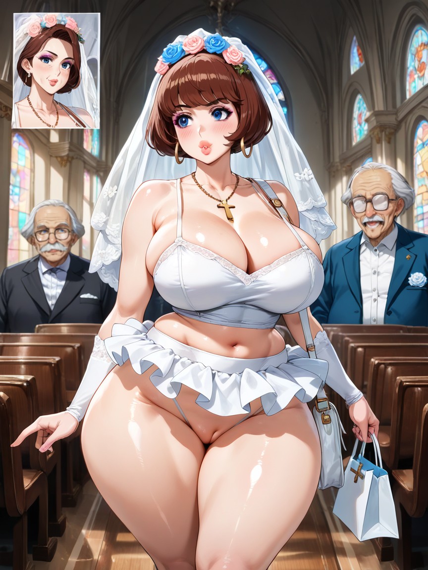 Beautiful, +, Bride Porno IA Gay