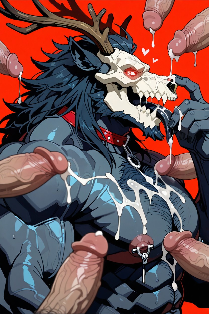 Blushing, Male Lactating, Dicks Around His Face KI Schwulenporno