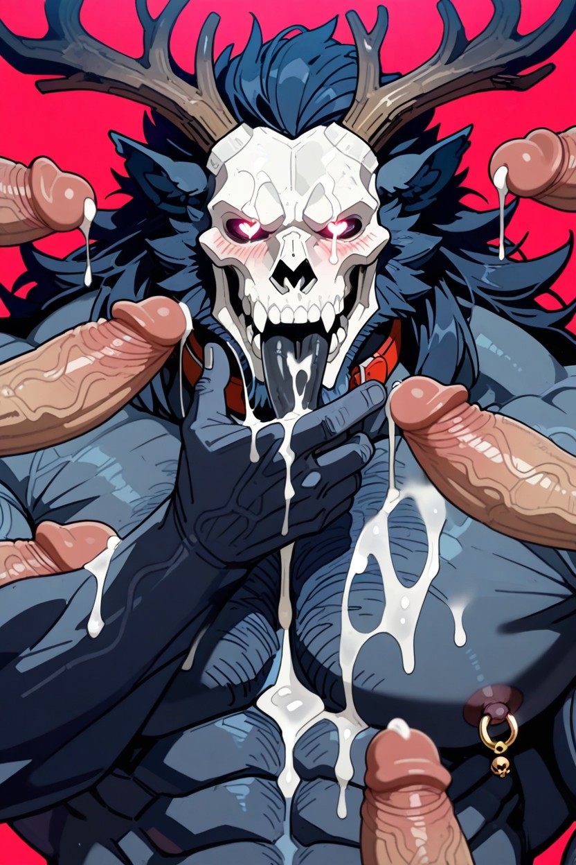 Black Fur, Strong Body, High Detailed Porno IA Gay