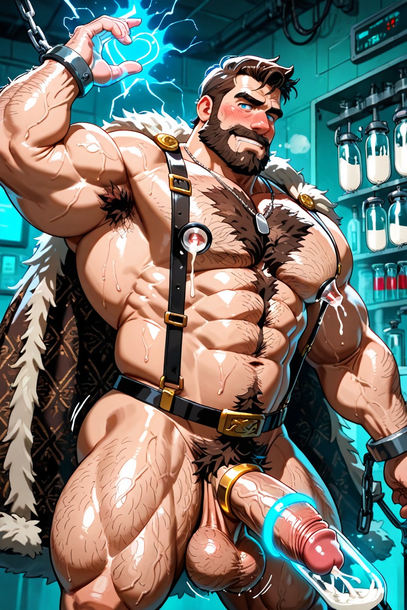 Gigantic, Side View, Drool AI Gay Porn