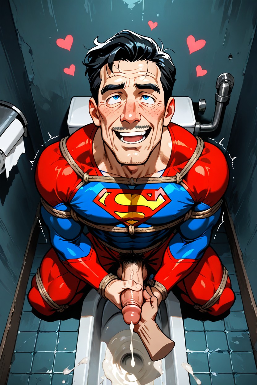 Superman Cosplay, 發騷, Superman Outfit AI同性戀黃片
